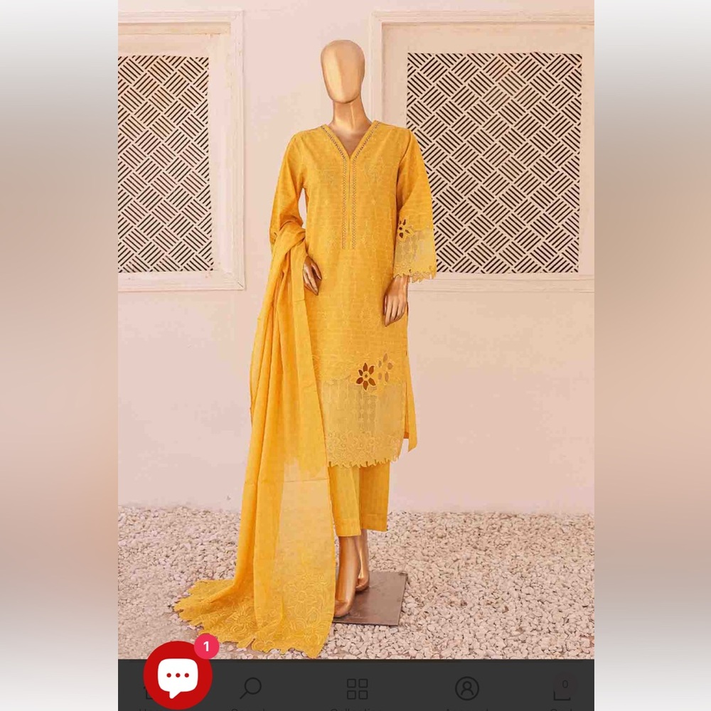 Pakistani brand 3 pc ready to wear festive suit